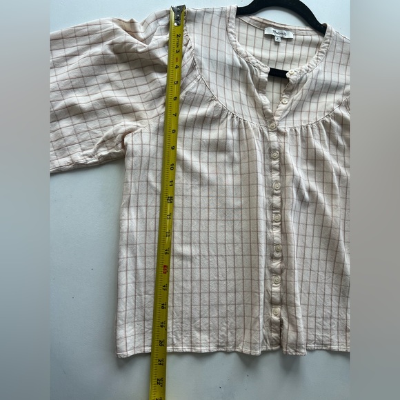 Madewell button front top - Picture 3 of 7